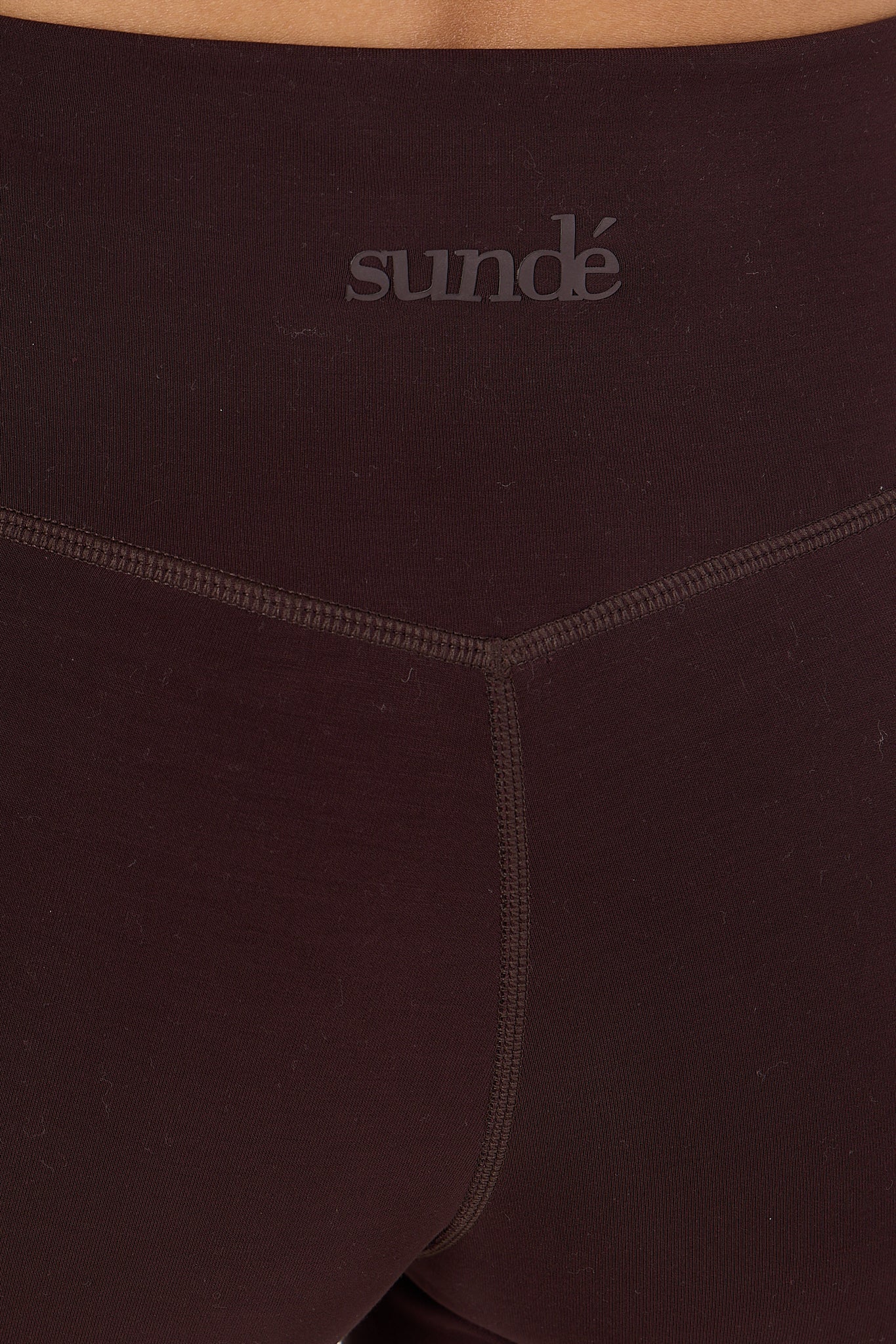 Velour Touch Wrap High-Waisted Leggings - Espresso