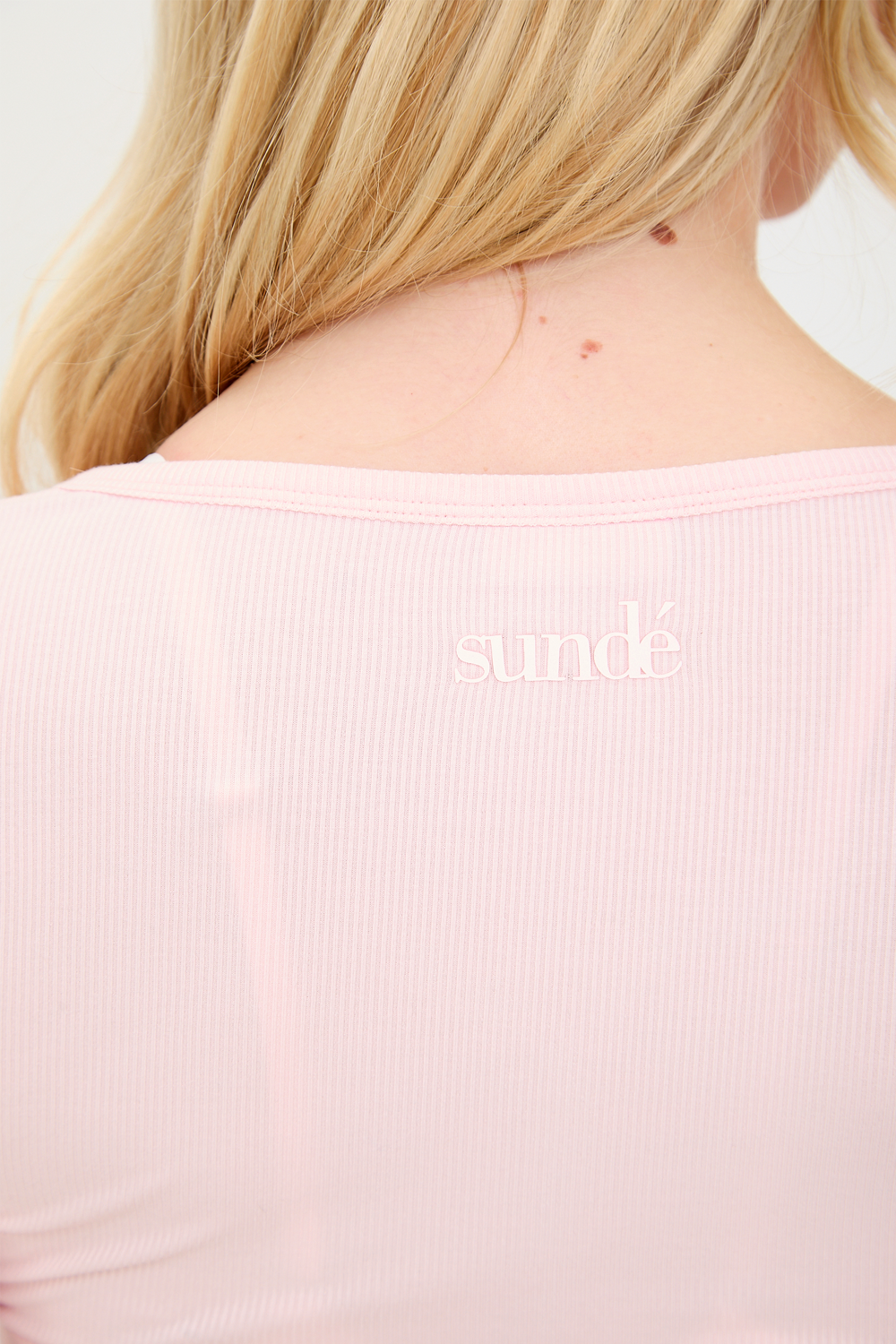 Modal Ribbed Long Sleeve Basic - Soft Pink - Sunde