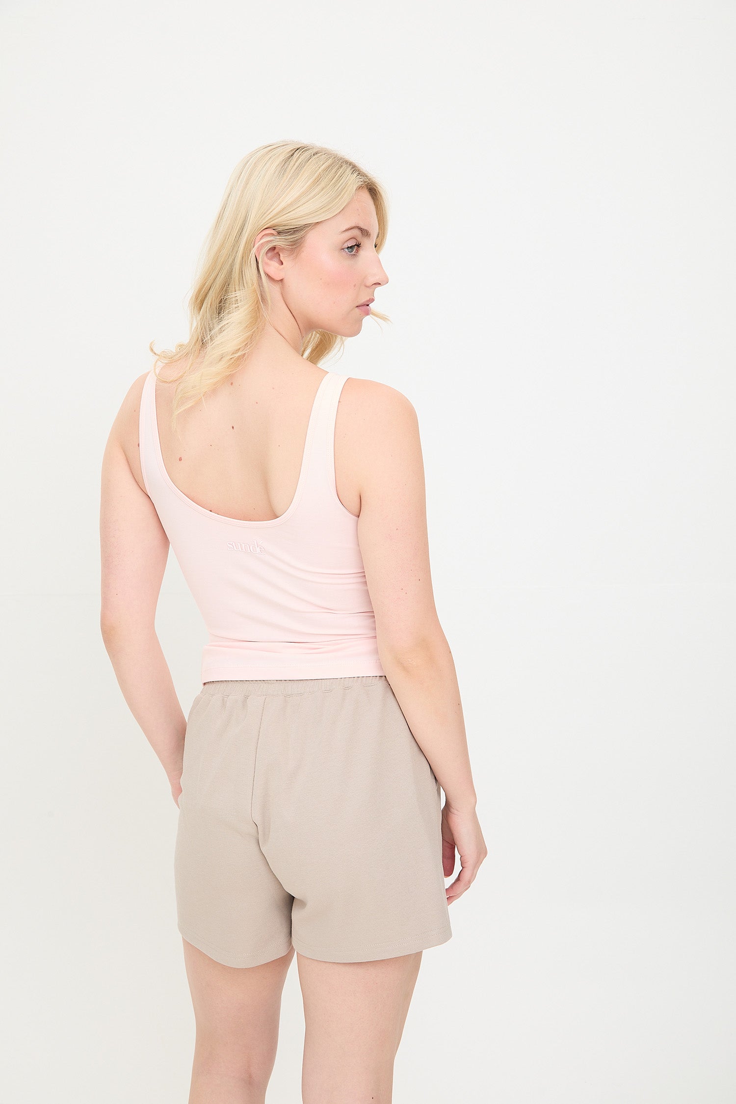 Cotton Blend Textured Short – Lightweight Summer Essential | Mocha