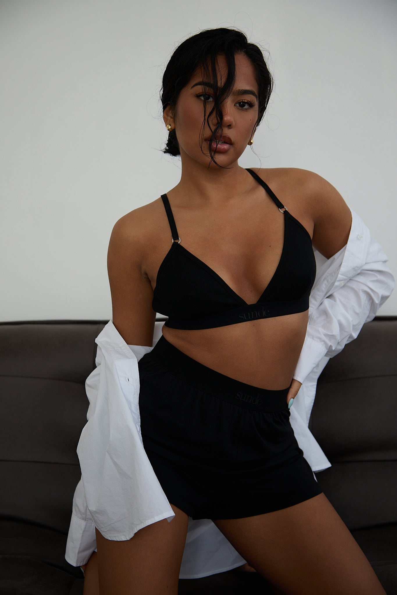 Super Soft Relaxed Boyfriend Boxer - Black - Sunde