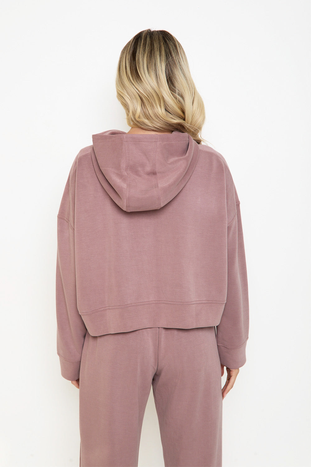 Soft Touch Boxy Lounge Hoodie – Rose Taupe (Limited Edition)