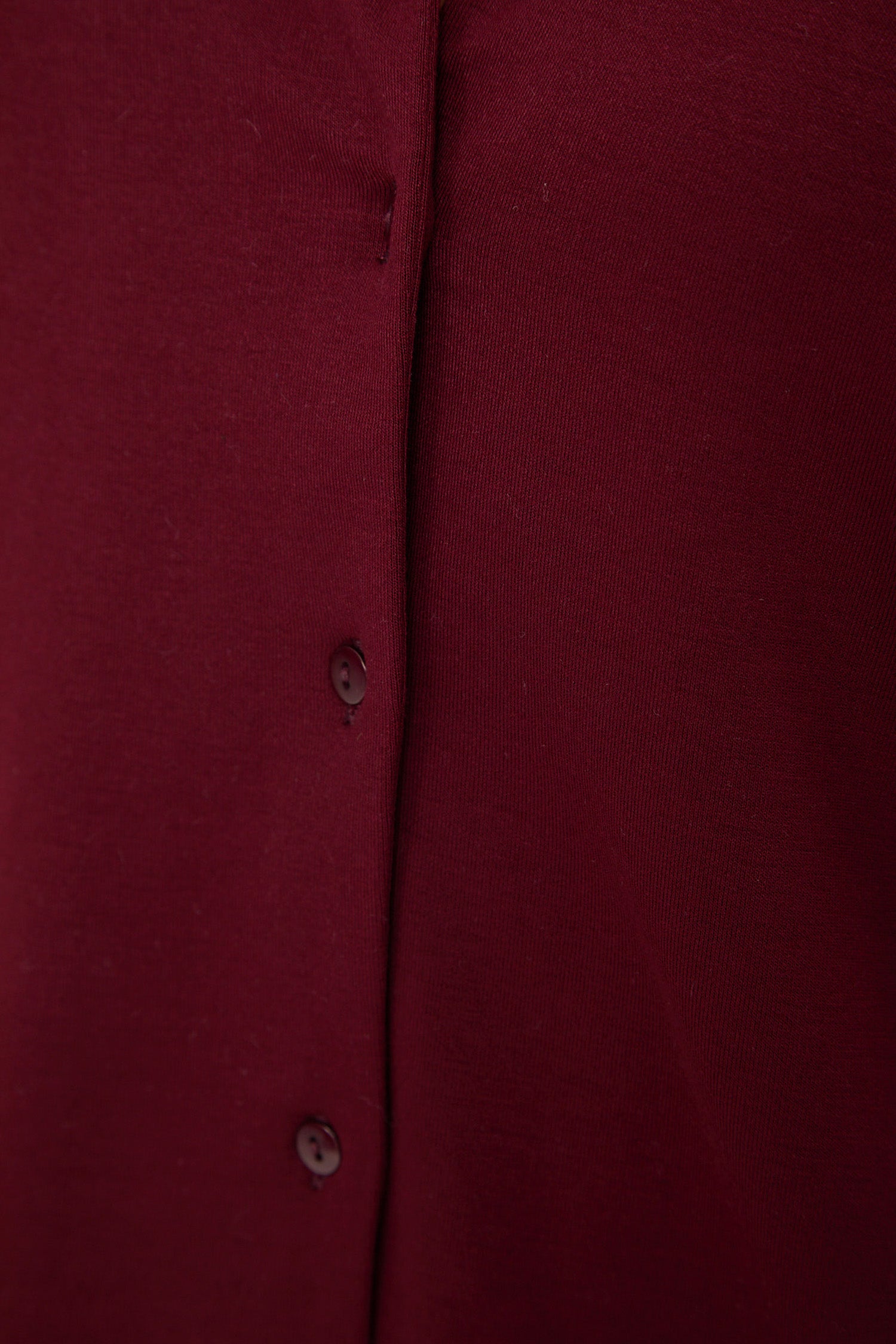 Cosy Brushed Thermal Pyjama Shirt - Cherry