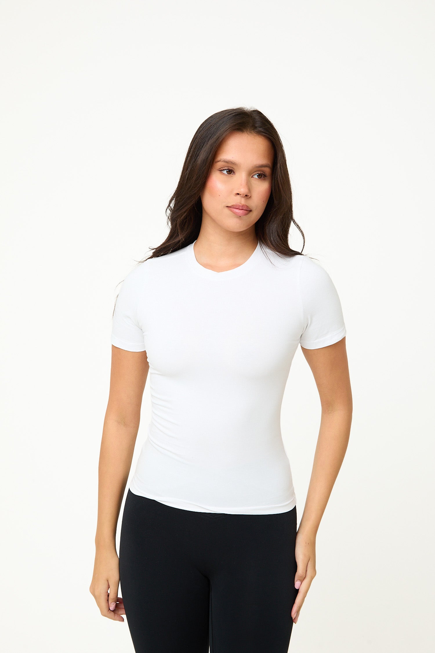 Cotton Baby Tee Basic – Everyday Fitted Tee | White