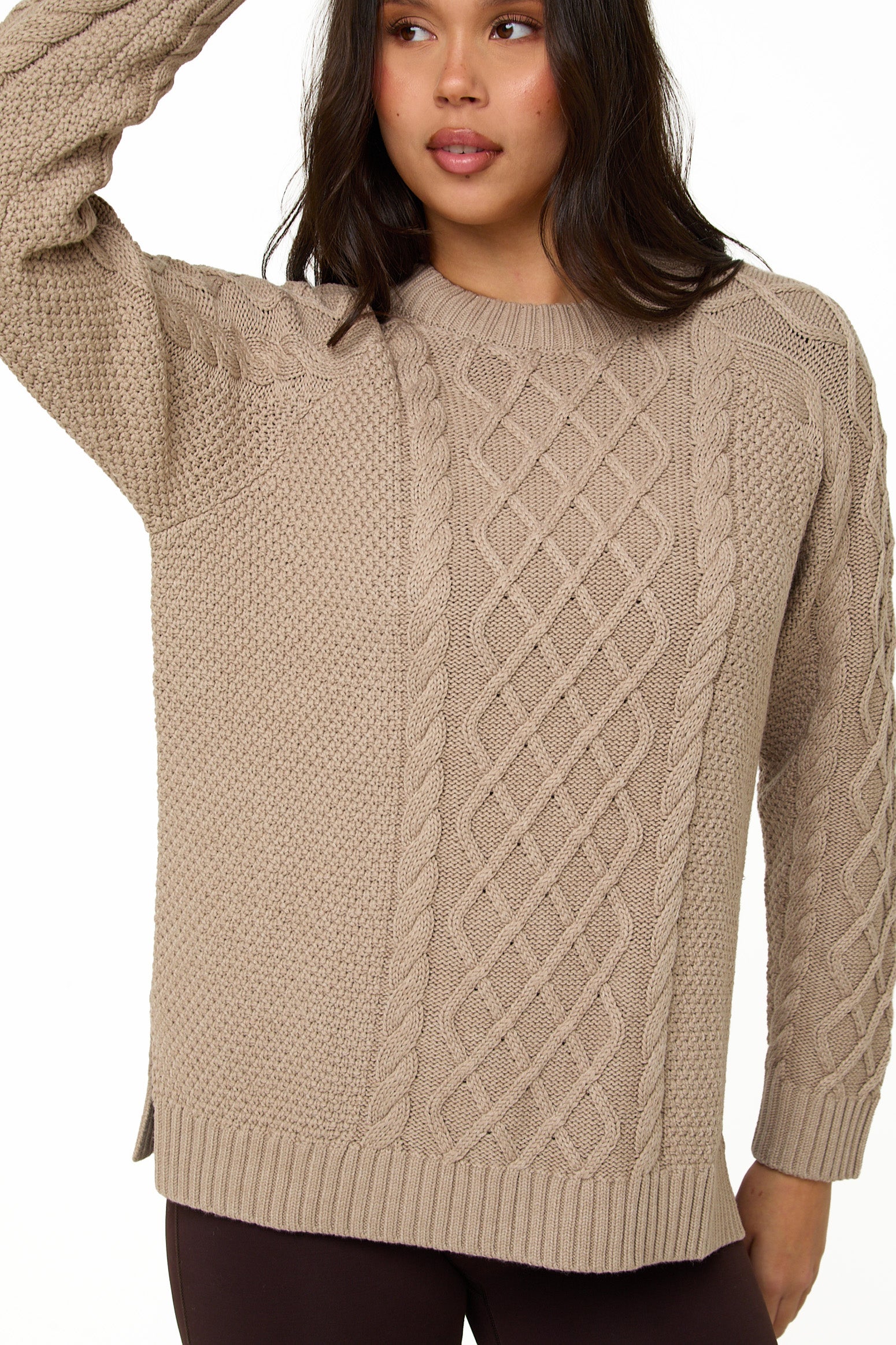 Mink Knitted Cable Jumper - Sunde - sundé