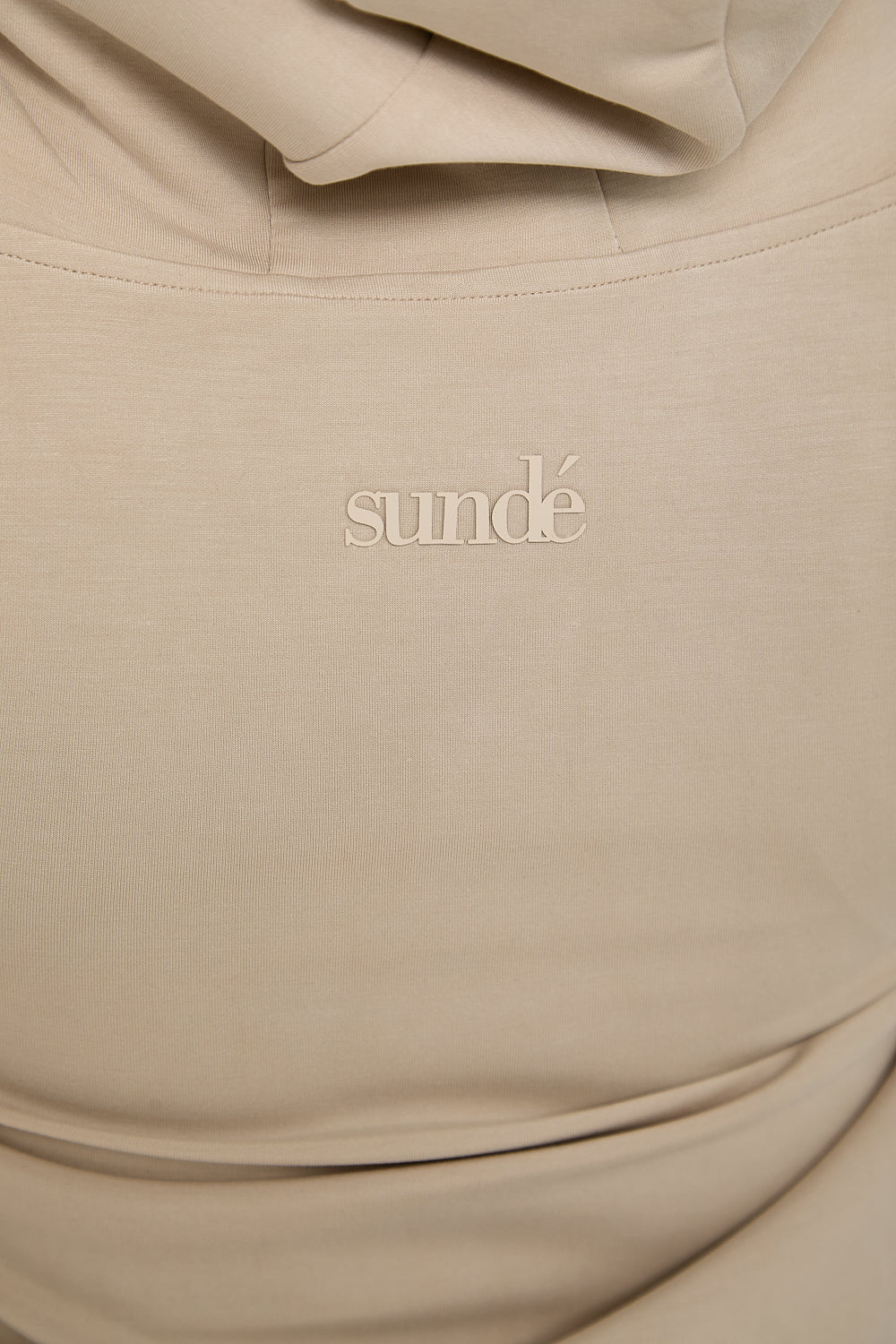 Velour Touch Zip-Through Hoodie - Latte - Sunde