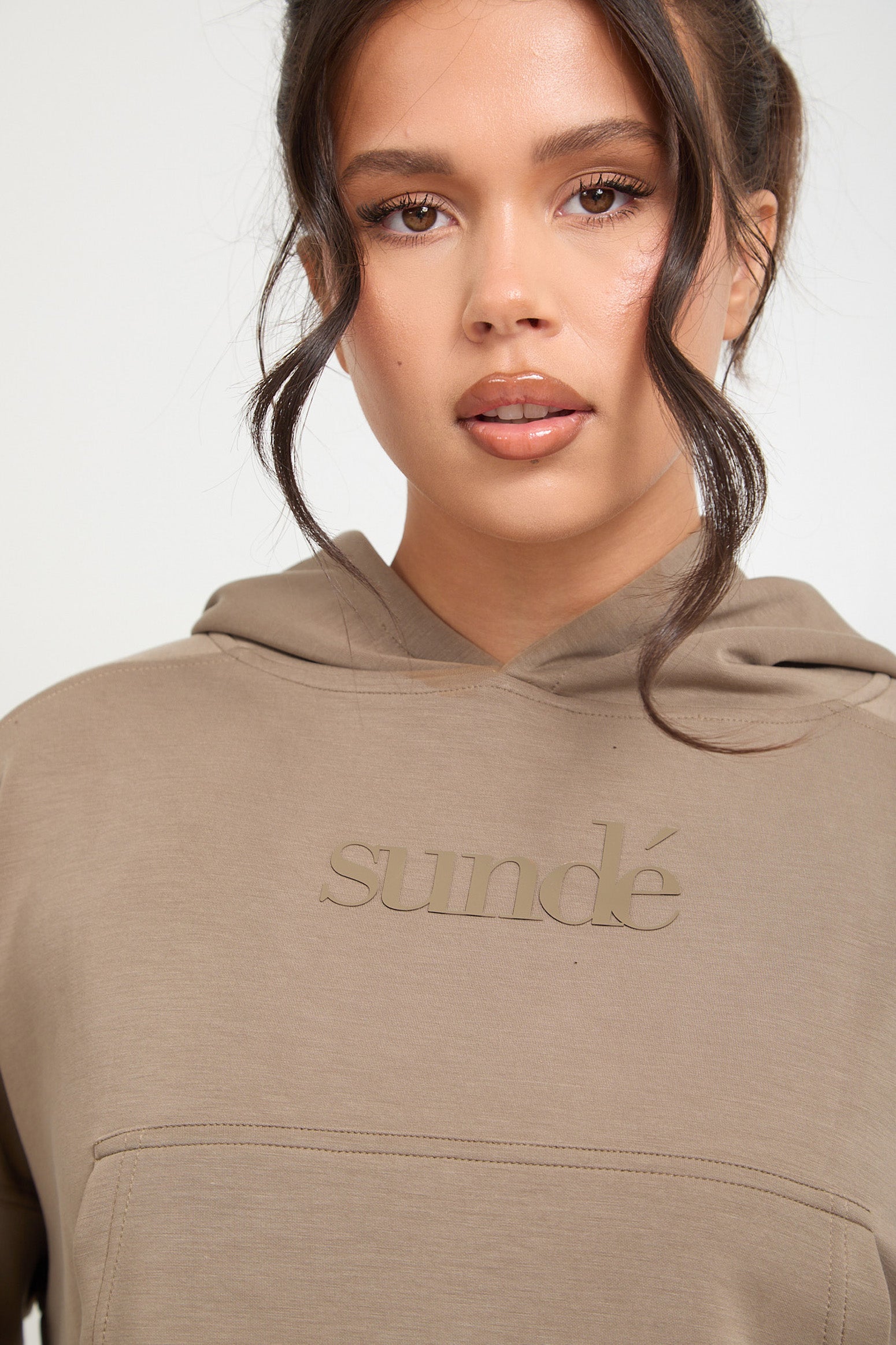 Soft Touch Boxy Lounge Hoodie - Mocha - Sunde