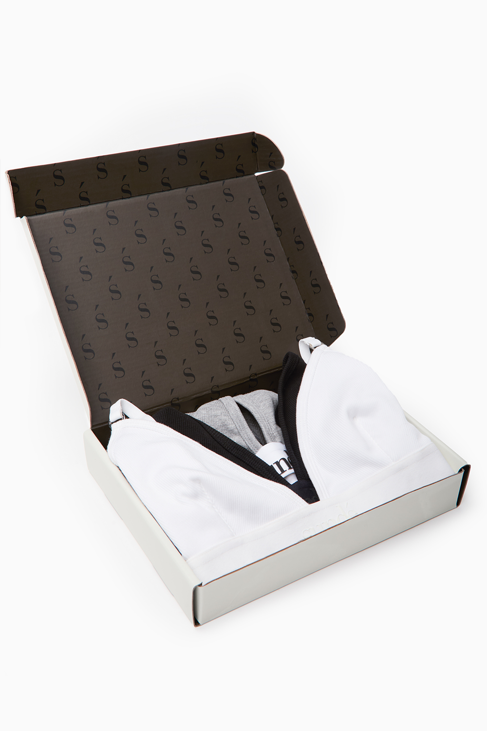 Cotton Lyocell Ribbed Triangle Bralet 3pk