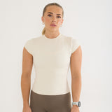 Sculpt Basic Baby Tee - Cream