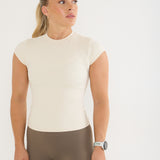 Sculpt Basic Baby Tee - Cream