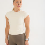 Sculpt Basic Baby Tee - Cream