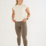 Sculpt Basic Baby Tee - Cream