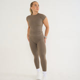 Sculpt Basic Baby Tee - Taupe