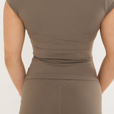 Sculpt Basic Baby Tee - Taupe