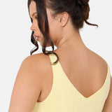 Sundé Knitted Ribbed V-Neck Top – Lemon