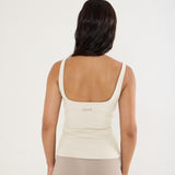 Sculpt Built-in Bra Tank - Cream