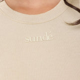 Modal Ribbed Racer Vest - Latte - Sunde