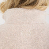 Teddy Bear 1/4 Zip Sherpa Jacket - Oat
