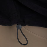 Oversized ¼ Zip Teddybear Fleece - Black