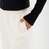 Cosy Brushed Ribbed Button Top -Black