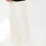 Cosy Brushed Lounge Trousers - Cream