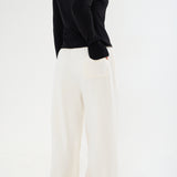 Cosy Brushed Lounge Trousers - Cream
