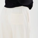 Cosy Brushed Lounge Trousers - Cream