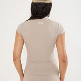 Sculpt Basic Baby Tee - Mocha