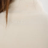 Oversized ¼ Zip Teddybear Fleece - Cream