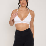 Velour Touch Wrap High-Waisted Cycling Short - Washed Black
