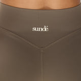 Sculpt Halter Sports Bra - Taupe