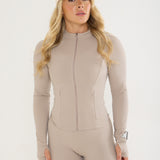 Sculpt Contour Performance Jacket - Mocha