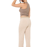 Thea Knitted Lounge Trousers - Mocha Pink