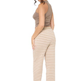 Thea Knitted Lounge Trousers - Mocha Pink