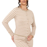 Thea Knitted Lounge Cardi- Mocha Pink