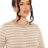 Thea Knitted Lounge Cardi- Mocha Pink