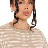 Thea Knitted Lounge Cardi- Mocha Pink