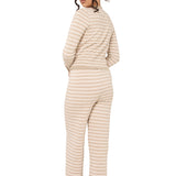 Thea Knitted Lounge Cardi- Mocha Pink