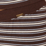 Thea Knitted Lounge Trousers - Brown Blue