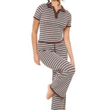 Thea Knitted Lounge Trousers - Brown Blue