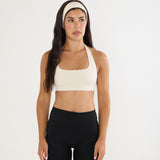 Sundé SCULPT Halter Sports Bra with fitted silhouette and halter neckline