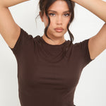 Lyocell Basic T-Shirt - Espresso - Sunde. - sundé