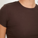 Lyocell Basic T-Shirt - Espresso - Sunde. - sundé