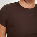 Lyocell Basic T-Shirt - Espresso - Sunde. - sundé