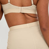 Cotton Lyocell Ribbed Girl Boxer - Latte - Sunde
