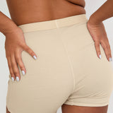 Cotton Lyocell Ribbed Cropped Bralet - Latte - Sunde