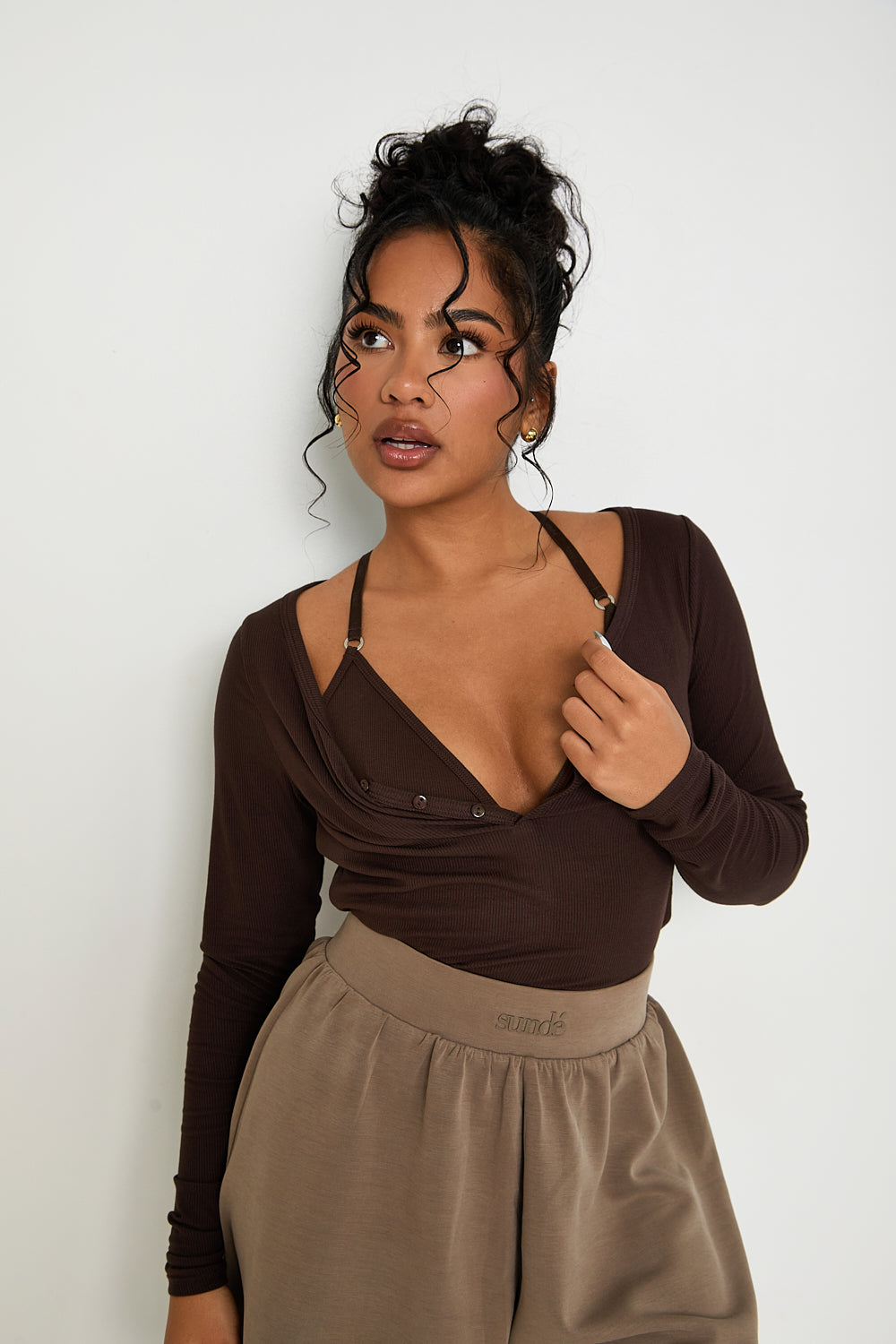 Soft Touch Lounge Short - Mocha - Sunde
