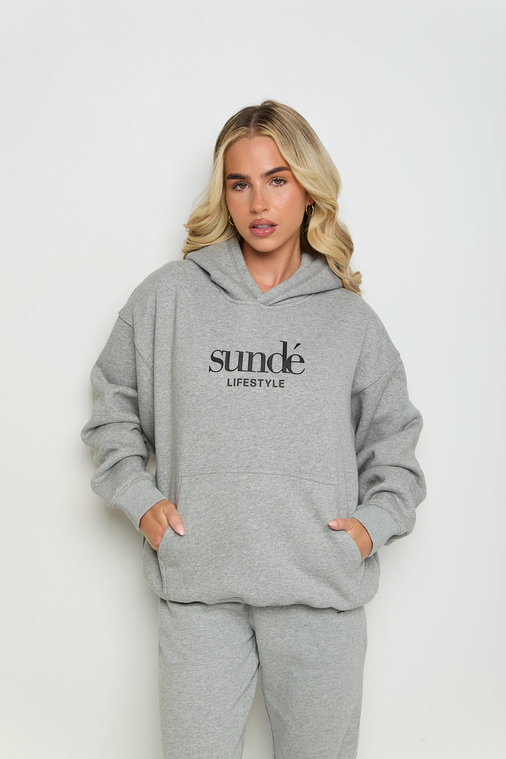 SoftBlend Oversized Hoodie - Grey Marl - Sunde