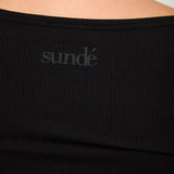 Modal Ribbed Long Sleeve Basic - Black - Sunde - sundé