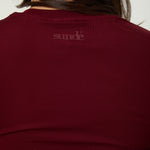 Lyocell Basic T-Shirt - Cherry Red - sundé