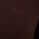 Cosy Brushed Thermal Pyjama Shirt - Espresso - sundé